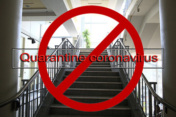 quarantine coronavirus background, abstract blurred theme coronavirus pandemic epidemic