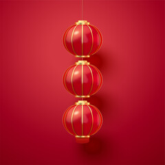 Chinese traditional red lanterns