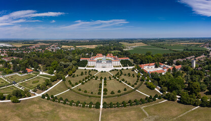 Eszterhazy Castle aerial photo in Fertod