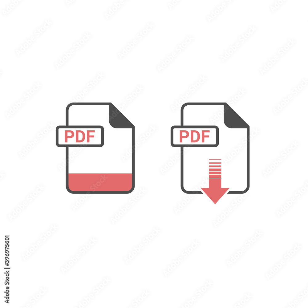 Poster pdf format download icon - format extension file icon vector illustration for web and graphics desig