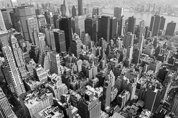 Vista panorámica de Manhattan y Brooklyn desde el Empire State Building (Nueva York). Panoramic view of Manhattan and Brooklyn from the Empire State Building (New York)
