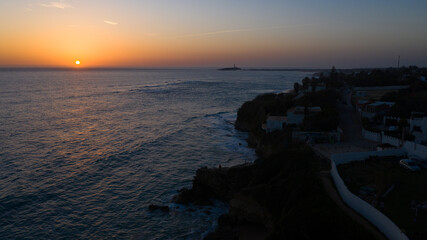 Los Caños de Meca, a beach town in Cadiz, Andalusia near the Trafalgar cape in a nice sunset...