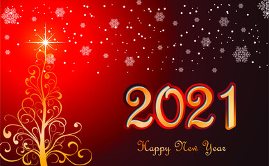 Happy New Year 2020 Background for your Christmas