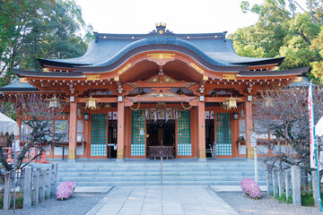 Kyoto, Japan - Nagaoka Tenmangu Shrine in Nagaokakyo, Kyoto, Japan. The Shrine was a history of over 1000 years.