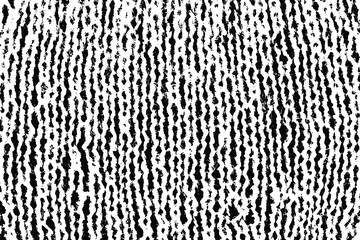 Grunge texture of knitted fabric, crocheted loops close-up. Vector illustration. Overlay template.