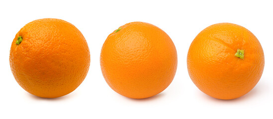 Orange fruits isolated on white background,Orange collection.