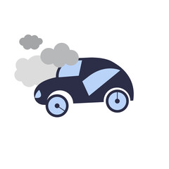 car broke down 2d minimalism