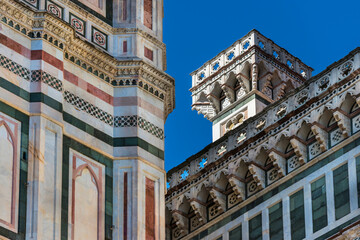 Fassade der Kathedrale Santa Maria von Brunelleschi in Florenz, Italien