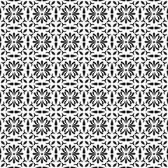 Abstract geometric seamless pattern. Black and white style pattern. Black lines on white background.