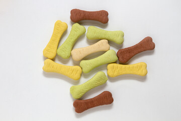 Bones dog biscuits.Toys