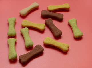 Bones dog biscuits.Toys