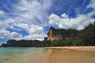 Railay Beach also known as Rai Leh, is a large peninsula between the city of Krabi and Ao Nang in...
