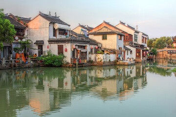 Fototapeta na wymiar Traditional, old China: Tongli watertown, Jiangsu Provice