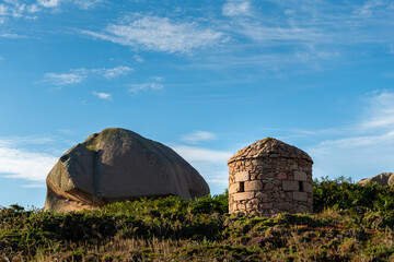 A small defense tower made of stone