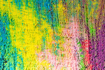 Colorful powder macro close up