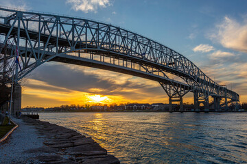 Sunset at the Bridges