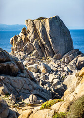 rock formation in the north of sardinia