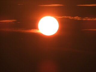 海　海の夕暮れ　日本海