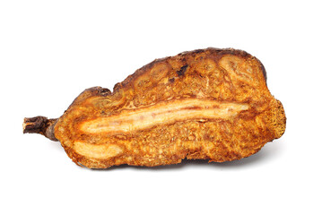 The Chinese medicine Polygonum multiflorum on white background