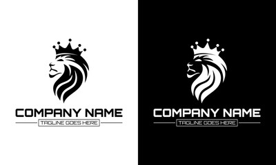 Ilustration vector graphic of Lion mascot logo vector illustration, emblem design.	

