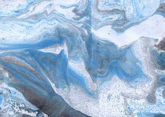 Marmurowo kamienne niebieskie tło tekstura.