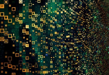 Abstract Geometrical Background. G. Klimt pattern theme. Tile art.