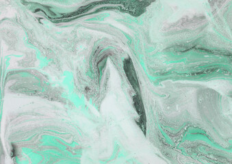 Zielono turkusowe kamienno marmurowe tło i tekstura.