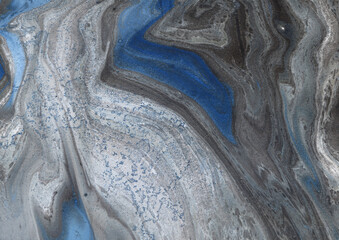 Marmurowo kamienne niebieskie tło tekstura.
