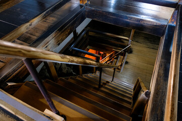 愛知県犬山市 犬山城の急な階段