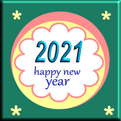 Happy new year.Vector illustration.