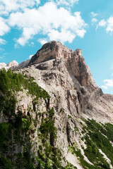 Fototapeta na wymiar Beautiful Mountain landscape at the Dolomites, Trentino Alto Adige, South Tyrol in Italy.