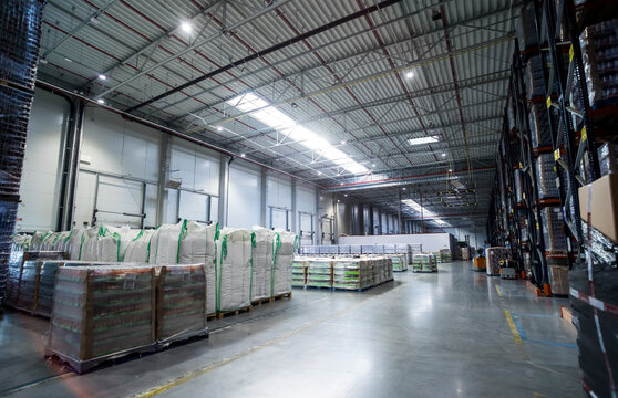 Storage warehouse interior