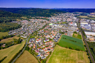 Wächtersbach aus der Luft | Luftbilder vom Dorf Wächtersbach in Hessen