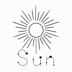 New vector Vintage red rising sun or sun ray,sun burst retro background design