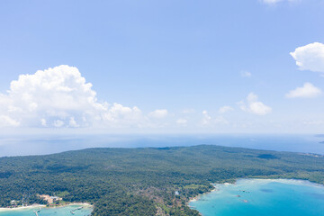 Aerial panorama of Koh Rong and Samloem