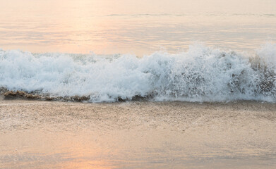Morning at the beach in southern Thailand.