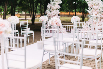 Wedding decor of the marriage registration location