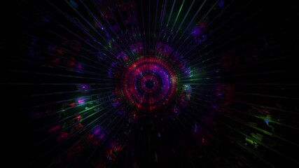 Dark lights effects reflections and particles 3d illustration background wallpaper artwork