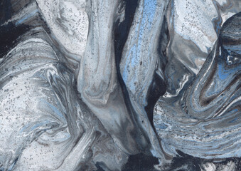 Niebieskie kamienne marmurowe tło tekstura - obrazy, fototapety, plakaty