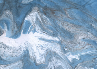Niebieskie kamienne marmurowe tło tekstura - obrazy, fototapety, plakaty