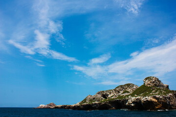 seascape with rocks and sea