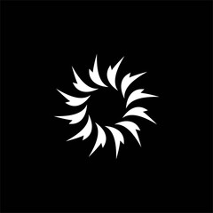 Fototapeta na wymiar Circle Abstract Flower Logo Design Template
