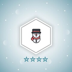     snowman vector icons