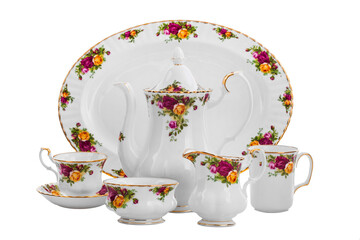 service on a white background