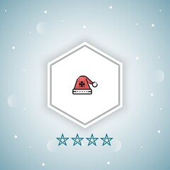     christmas hat vector icons
