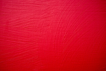 A thick layer of red paint in big brush strokes. Easy to recolour. High resolution.