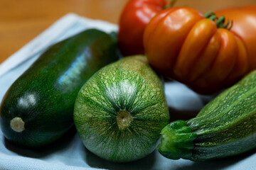 zucchini and tomato