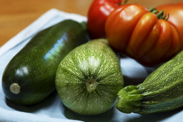 zucchini and tomato