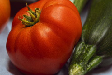 vegetables on a table