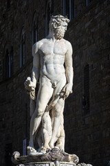 Neptunbrunnen am Piazza della Signoria in Florenz, Italien